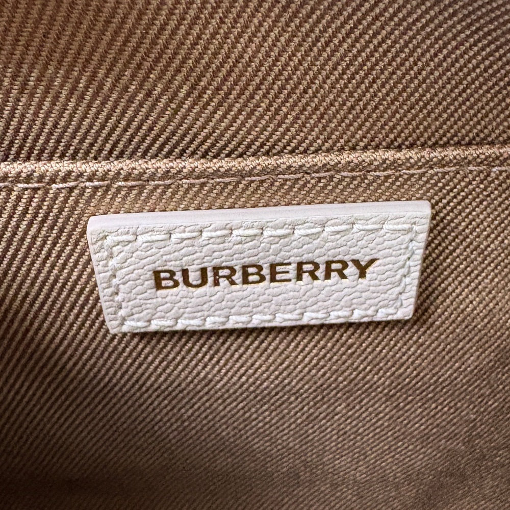 Burberry Women's Checkered Crossbody Bag limestone - Picture 5 of 8